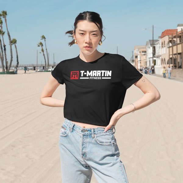 Women's Flowy Cropped Tee - Image 3
